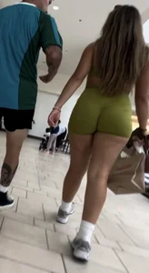 PERFECT big thicc ass in spandex shorts