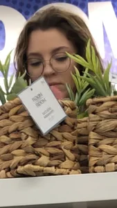 Nerdy cheeky plant and candle babe