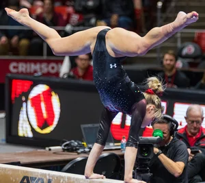 Candid gymnasts