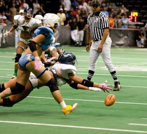 Sexy female football players with hot bodies