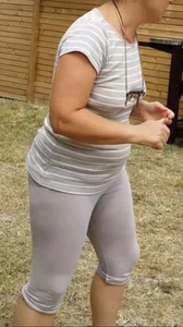 Neighbors Tight Ass in Backyard