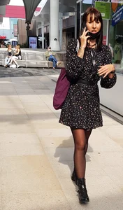 Candid girls in skirts and short dresses