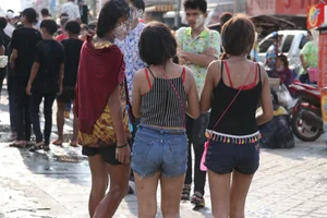 Water Festival girls in Thailand