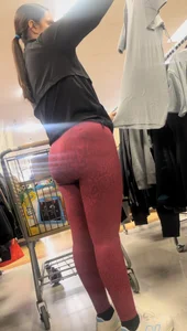 Latina wife with a nice ass in red spandex