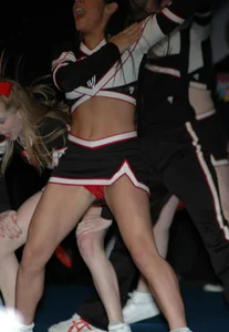 Candid cheerleaders