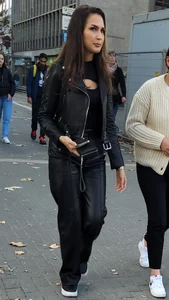 Sexy Leather Pants Street Creepshots