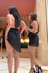Hotel Lobby Babes — Asian and Latina w/ Smoking Bodies in Thongs