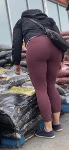 Sexy ball busting purple bubble butt