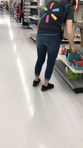 Walmart worker. Nice tight ass