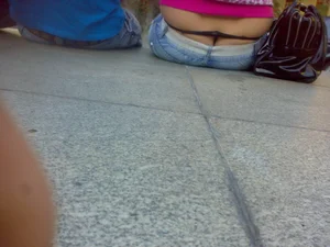 Huge collection of whale tails, ass cracks and panty peeks in public