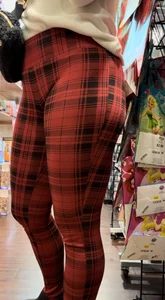 Sexy Milf in Xmas Checkered Leggings (oc)