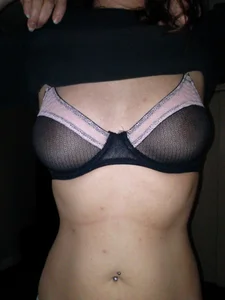 Milf in Semi-Transparent Bra Selfie