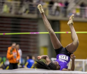 Canadian girls at an Alberta track and field tournament