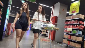 College lesbian couple (oc)