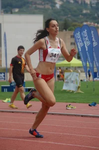 Candid track and field girls