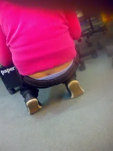 Huge collection of whale tails, ass cracks and panty peeks in public