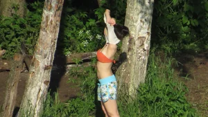 Girl Undressing in the Woods - Countryside Voyeur Candid Photos