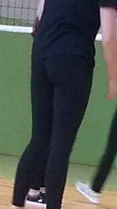College teen booties in black in tight sweatpants