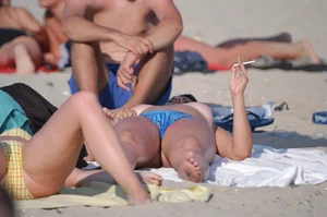 Sexy girls on nude beach Promorsk in Bulgaria
