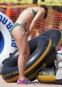 Bikini girls at Salt River Tubing in Arizona