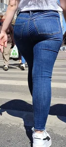 Sexy girl, jeans ass, wallpaper