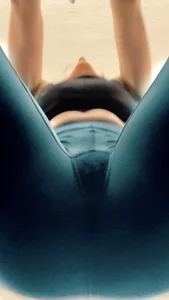 Girl Working Out in Yoga Pants Ass And Crotch Low Angle Creepshot - Instant Turn On