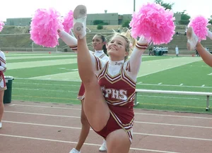 Candid cheerleaders