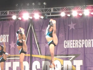 Candid cheerleaders
