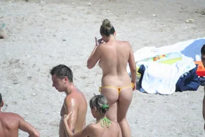 Continesti nude beach girls in Romania