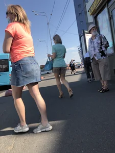 Milf in Denim Skirt With Nice Legs Street Creepshots Archive