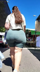 Insane BBW monster booty in shorts (OC)