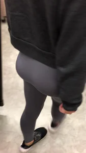 Busted creeping a girl Tiffany in leggings with a great ass