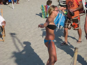 Mix of candid girls at the beach and in bikinis