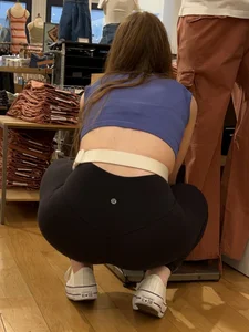 Redhead squatting and working part 18 (oc)