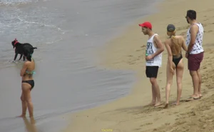 Taking a walk on the beach