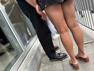 Hot Asian Girl Sexy Legs in Dress