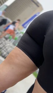 I’m back with a banger! Sexy thick pawg in Lulu biker shorts