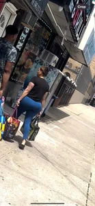 Huge ass bbl latina vpl blue leggings