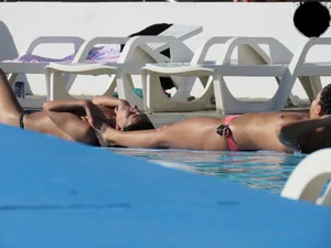 Topless and nude beach sexy girls