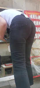 Armenian milf bending huge ass in black and blue jeans mega post