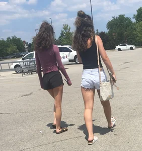 Two Cuties in Shorts