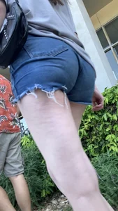 Cute Bubble With Tight Jean Shorts Wedgie (OC)