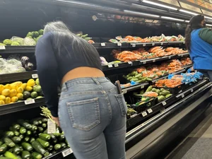 Slim Latina tight ass in jeans