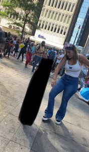 Big ass Latina filling up jeans