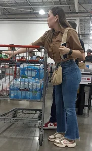 Milf with a 10 ass caught at Costco on the Day of the Dead [OC]
