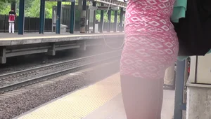 Screenshots from The Epic Blonde video of a girl in shorts and dresses
