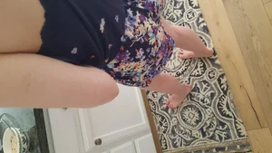 Hot Candid Blonde in Shorts Home Creepshots Series