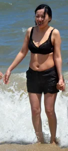 Asian beach and bikini girls