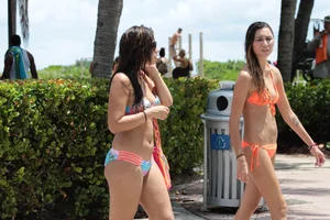 Beach and bikini girls