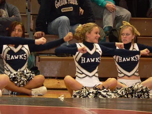 Candid cheerleaders